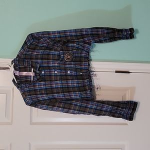 Savage X Fenty Tartan PJ Shirt